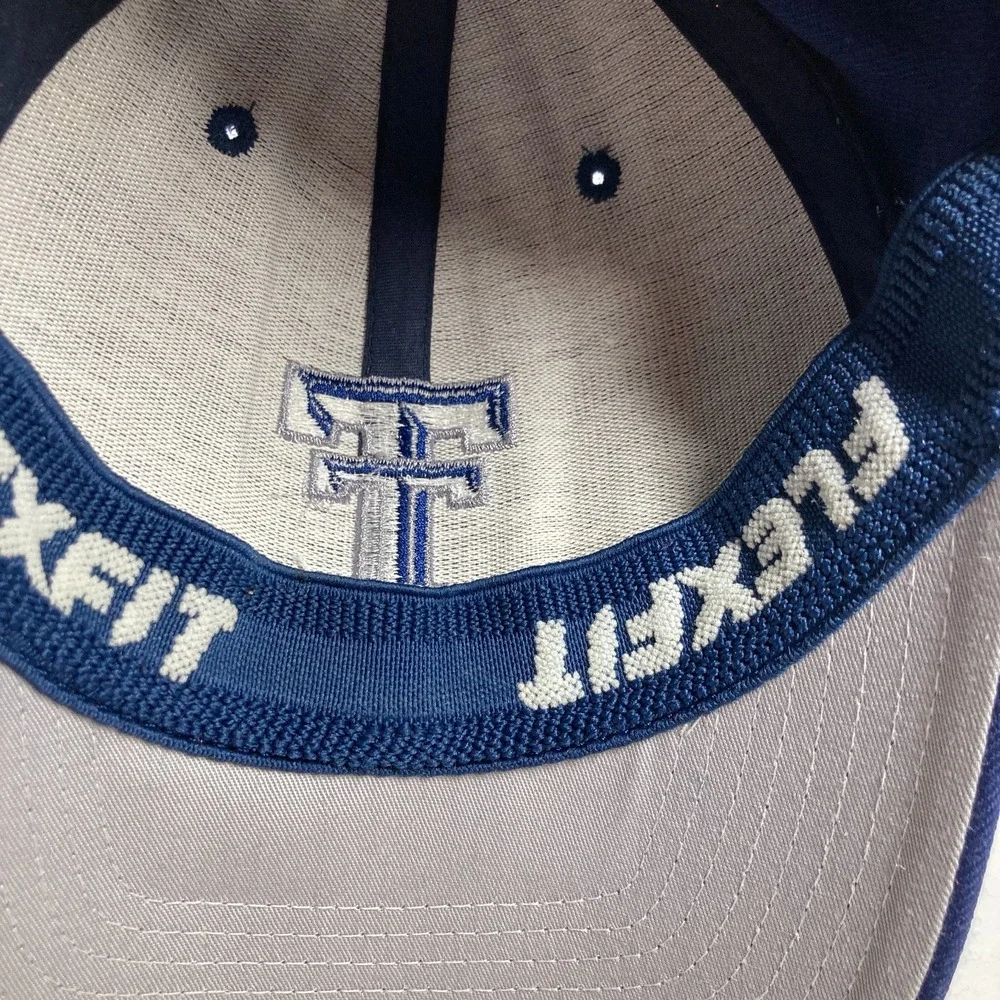 Texas Tech Red Raiders Cap Hat‎ Blue Fitted Small/Medium Embroidered Flexfit